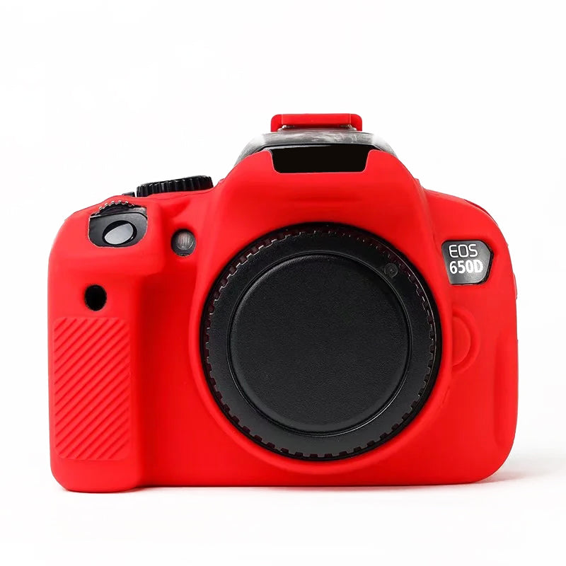 For Canon EOS 700D / 650D / 600D Soft Silicone Skin Case Protective Cover Anti-scratch Camera Bag