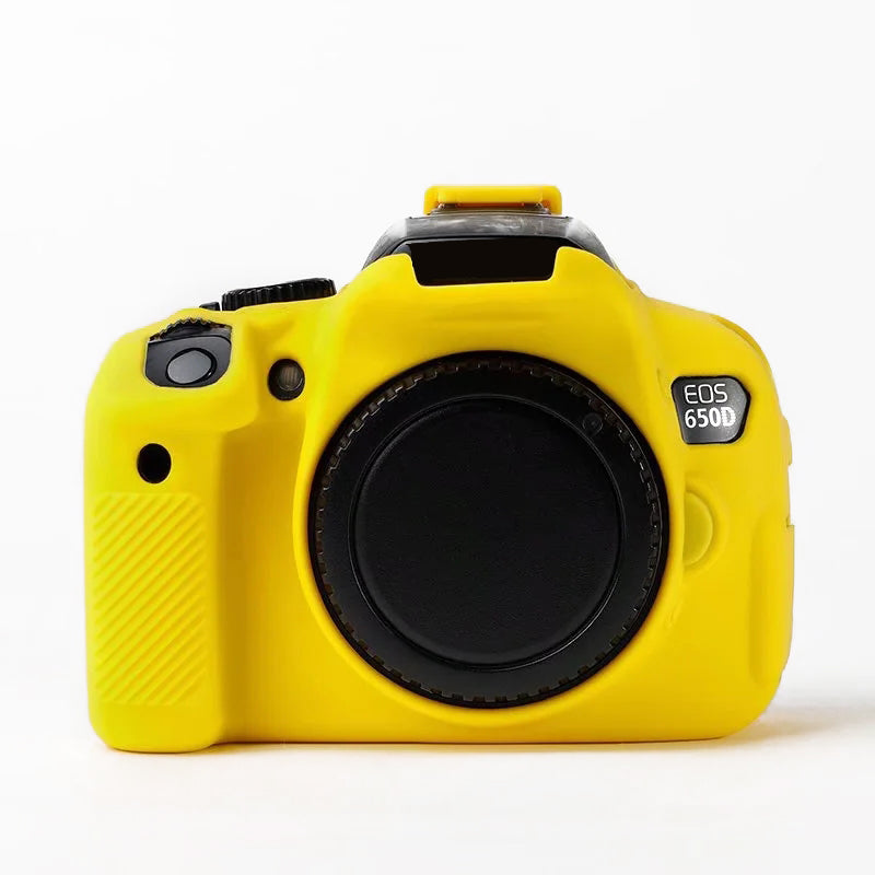 For Canon EOS 700D / 650D / 600D Soft Silicone Skin Case Protective Cover Anti-scratch Camera Bag