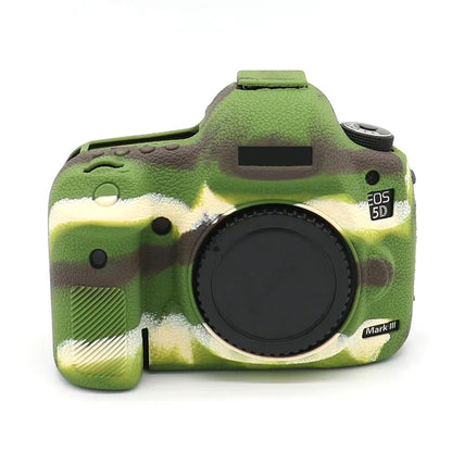 For Canon EOS 5D Mark III / 5D3 / 5DS / 5DS R Camera Soft Silicone Skin Case Drop-proof DSLR Protective Cover