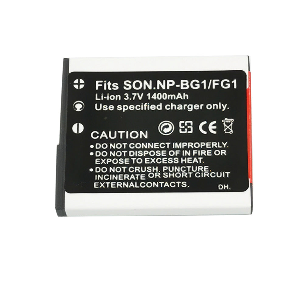 3.7V 1400mAh Battery Replacement for Sony NP-BG1