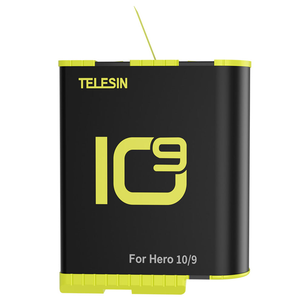 TELESIN GP-BTR-901-B for GoPro HERO10/9, 1750mAh Rechargeable Battery GoPro Accessory Action Camera Batteries