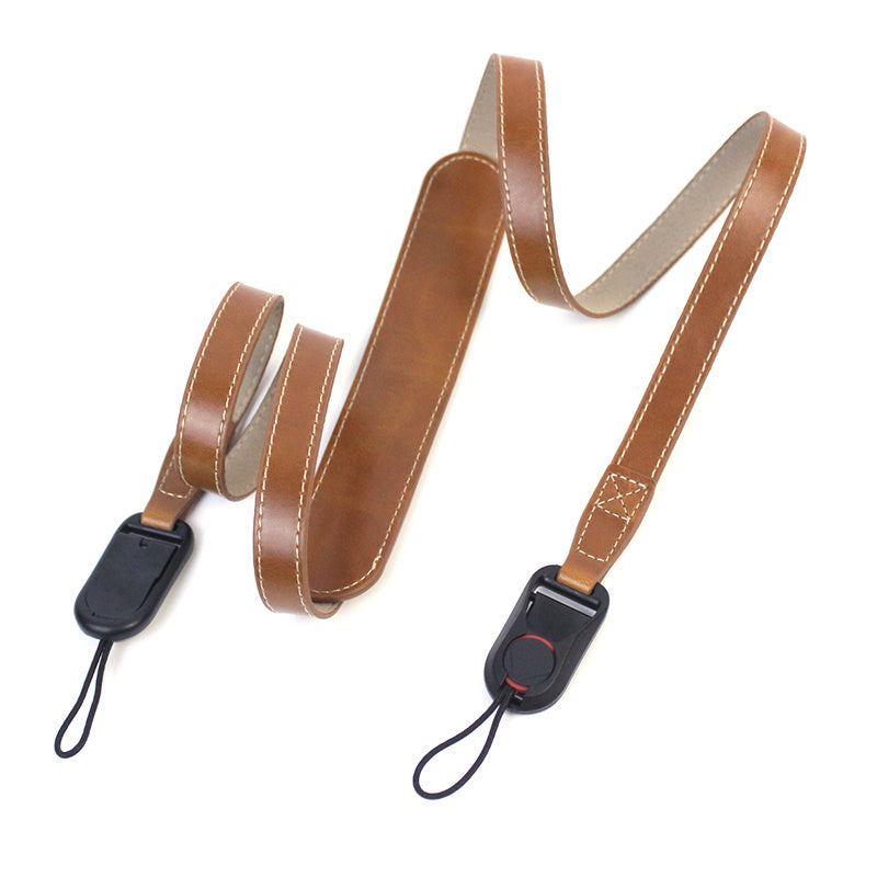 Quick Release Camera PU Leather Strap SLR Camera Carrying Belt Shoulder Strap