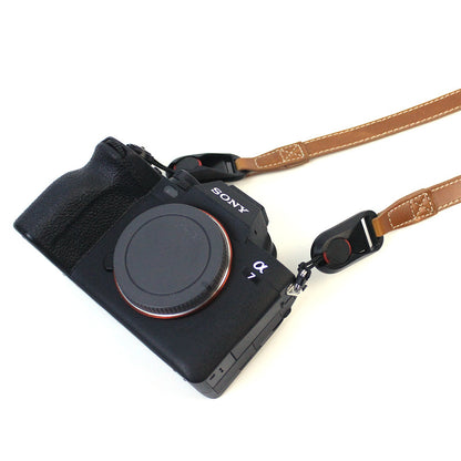 Quick Release Camera PU Leather Strap SLR Camera Carrying Belt Shoulder Strap