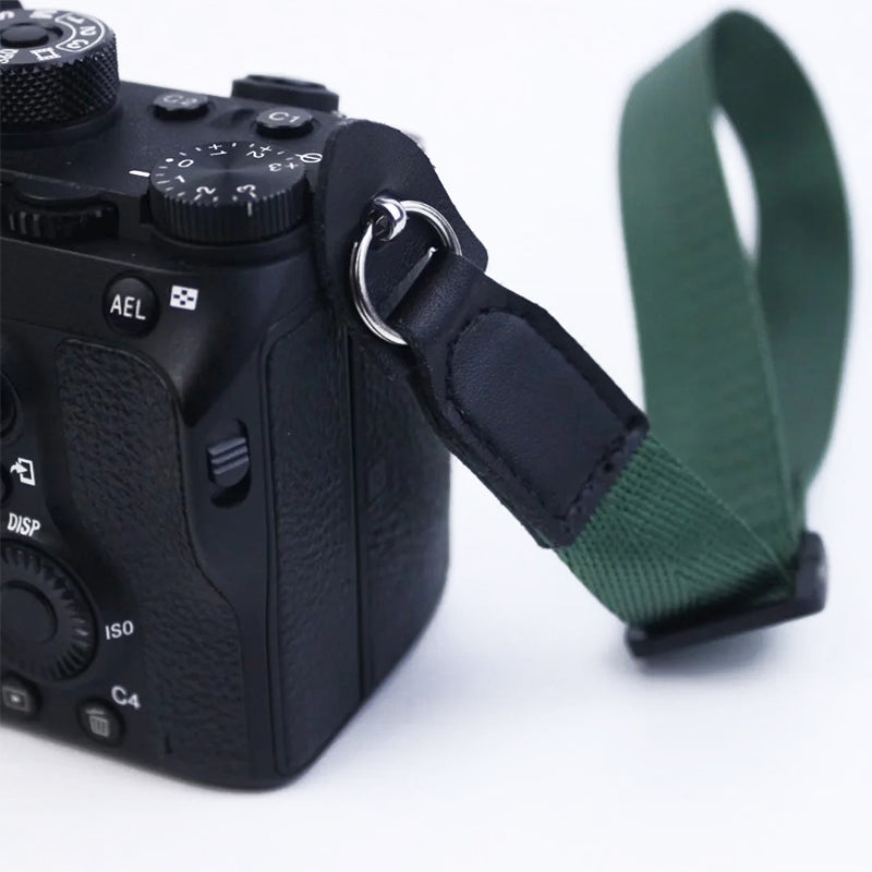 For DSLR Camera with Round Hole Connector Non-slip Adjustable Nylon Wrist Strap Hand Grip Rope