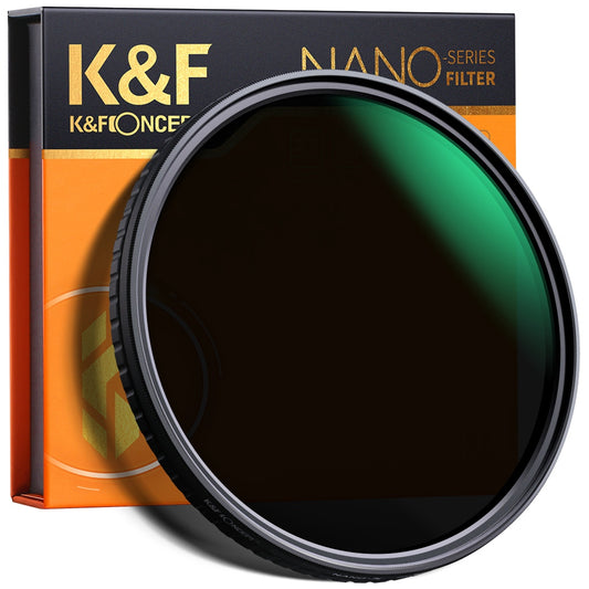 K&F CONCEPT KF01.1475 ND32-512 Ultra Thin Variable ND Filter 82mm No X Spot Fade Neutral Densityr Filter for Lens