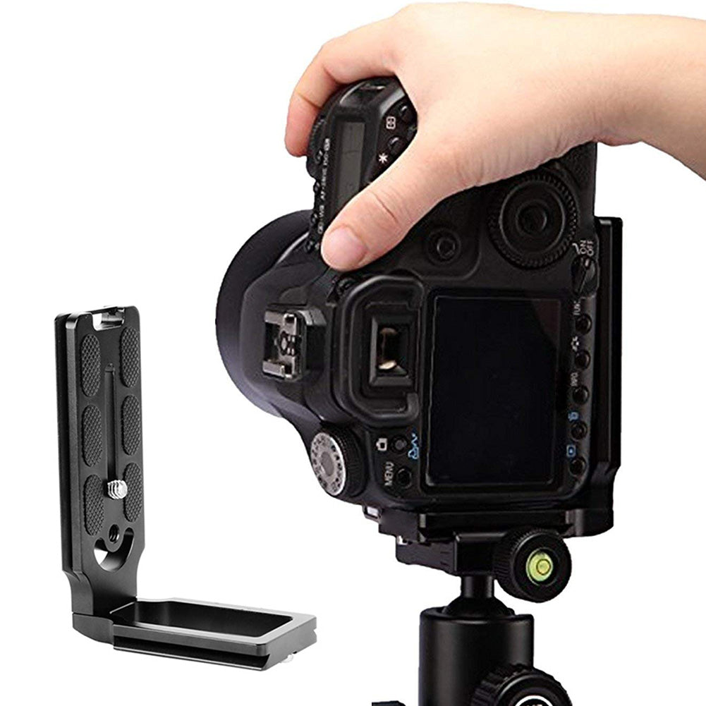 MPU-105L Aluminum Alloy Vertical Plate SLR Camera Tripod Pan Tilt Right Angle Plate