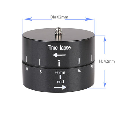 360 Degree Panoramic Rotating ABS Time Lapse Stabilizer Tripod Adapter for Gopro DSLR Camera