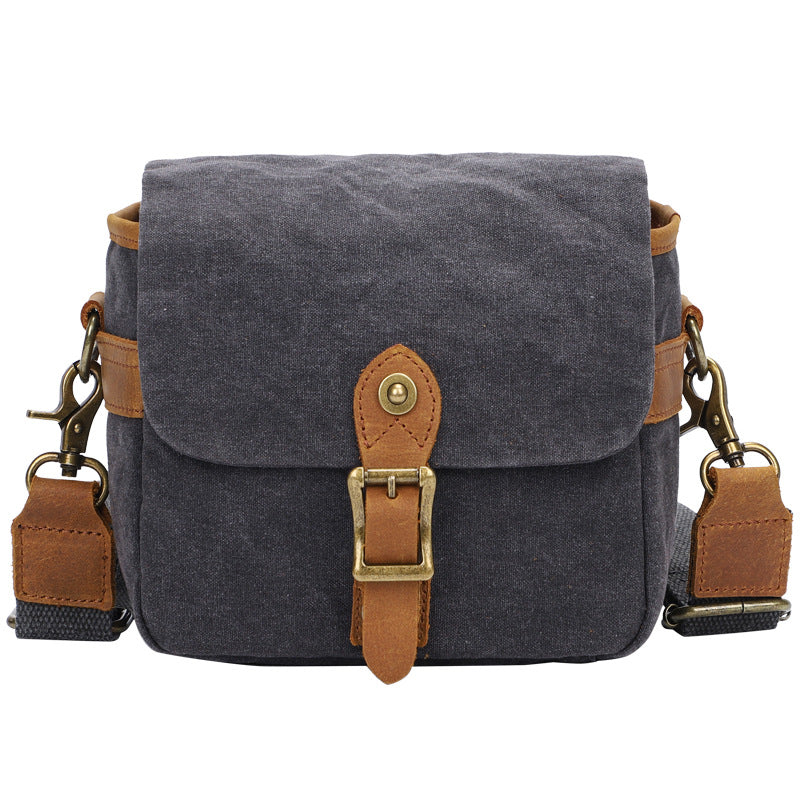 K-67 Canvas Camera Bag Practical Case Padded Camera Shoulder Bag for Sony A6000 A7R