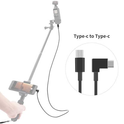 100cm Data Line Camera Direct Connection to Mobile Phone Conversion Wire Type-C to Type-C/Micro USB Cable for DJI Osmo Pocket 2