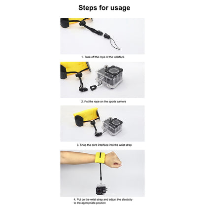 X-50 Floating Wrist Strap Waterproof Camera Float for DJI /GoPro Action Camera