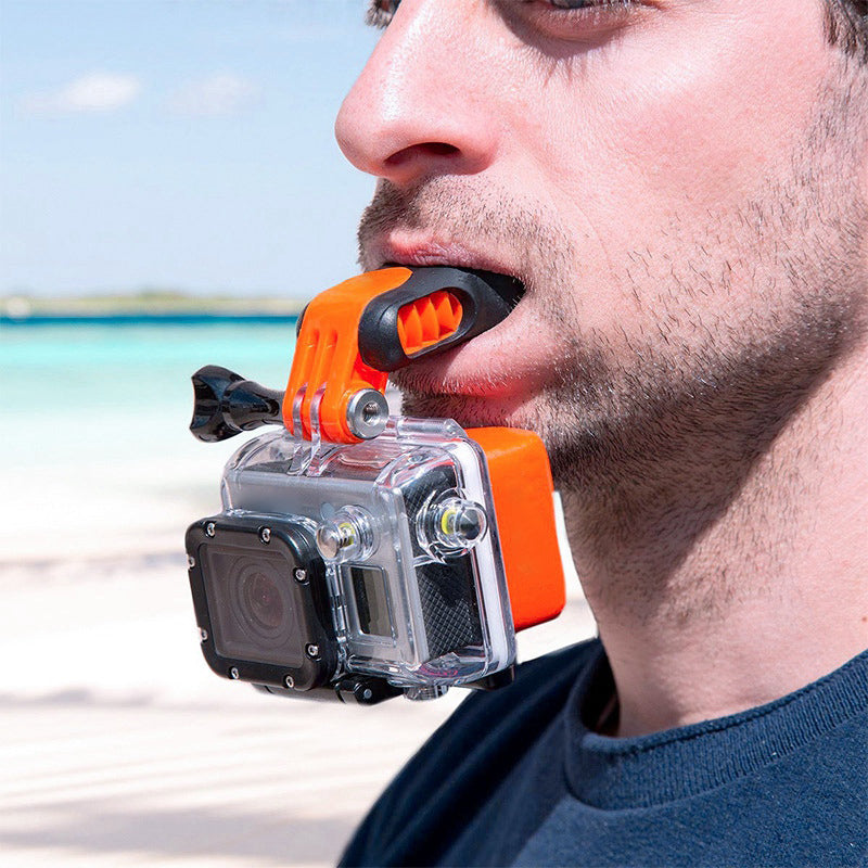 X-169 for GoPro/DJI Osmo Action Sport Camera Surfing Bite Connector Mount Surf Mouth Teeth Brace Holder