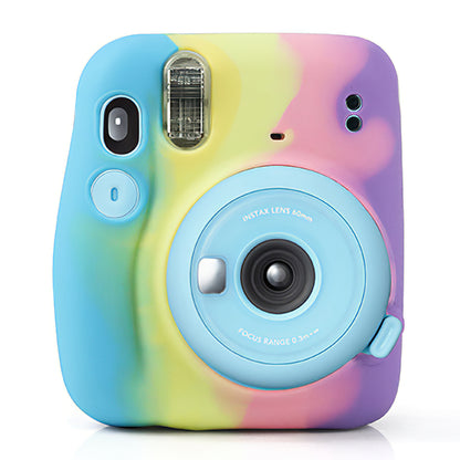 CAIUL for Fujifilm Instax Mini 11 Instant Camera Colorful Silicone Protective Case Cover