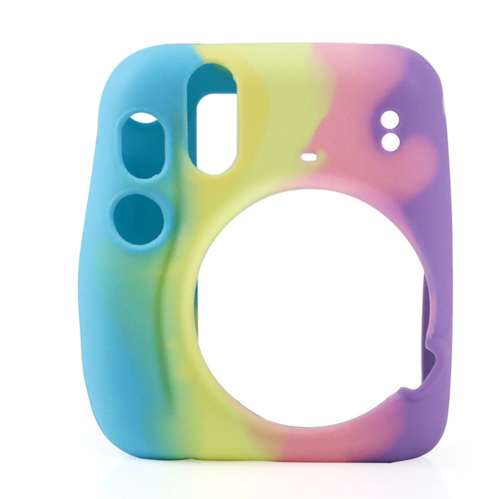 CAIUL for Fujifilm Instax Mini 11 Instant Camera Colorful Silicone Protective Case Cover