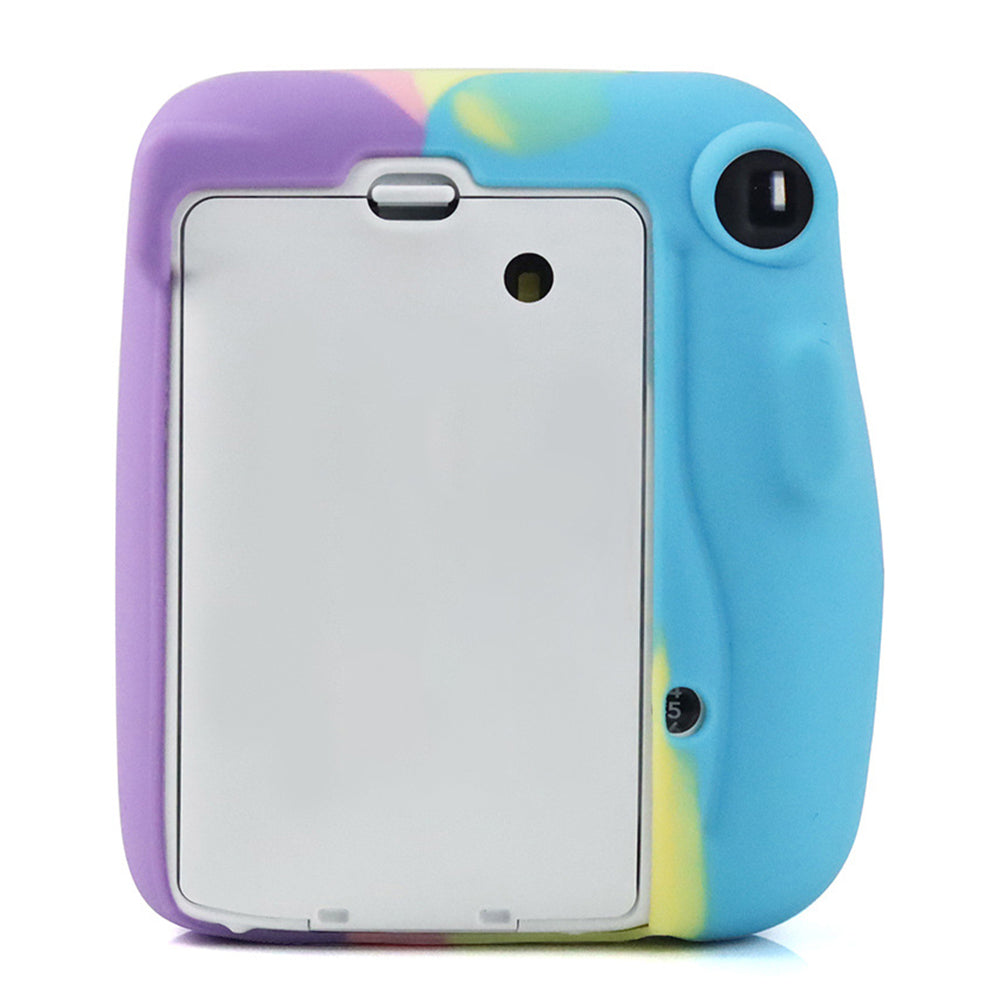 CAIUL for Fujifilm Instax Mini 11 Instant Camera Colorful Silicone Protective Case Cover