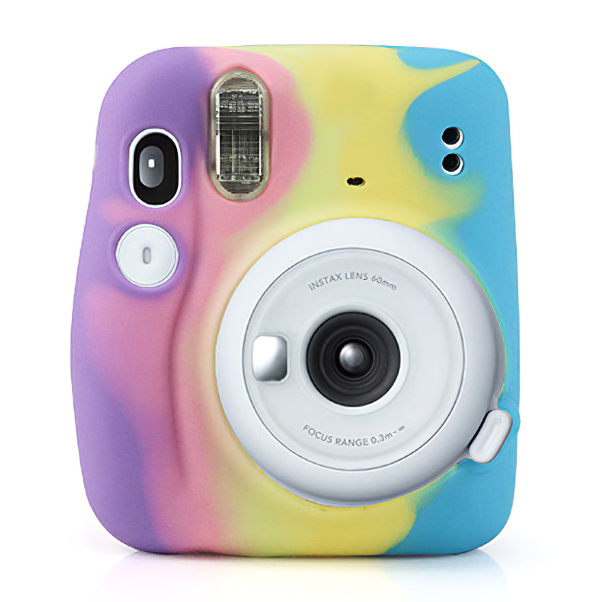 CAIUL for Fujifilm Instax Mini 11 Instant Camera Colorful Silicone Protective Case Cover