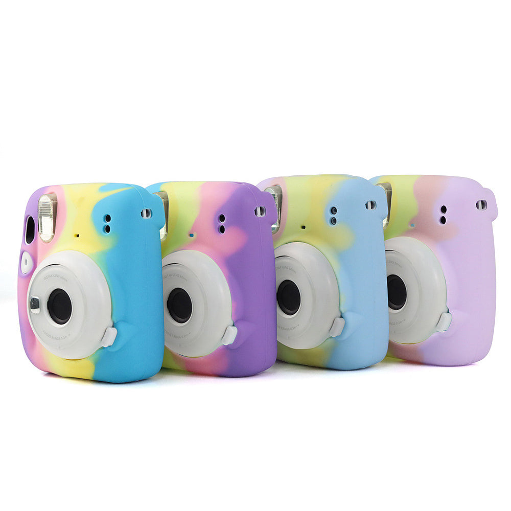 CAIUL for Fujifilm Instax Mini 11 Instant Camera Colorful Silicone Protective Case Cover