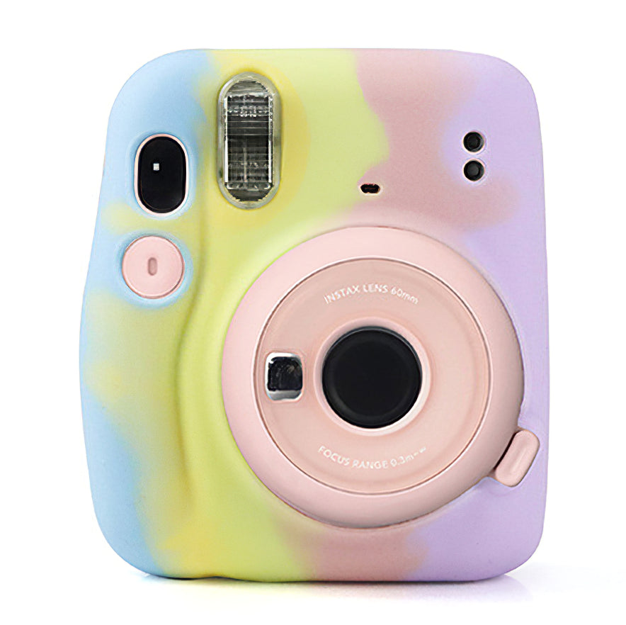 CAIUL for Fujifilm Instax Mini 11 Instant Camera Colorful Silicone Protective Case Cover