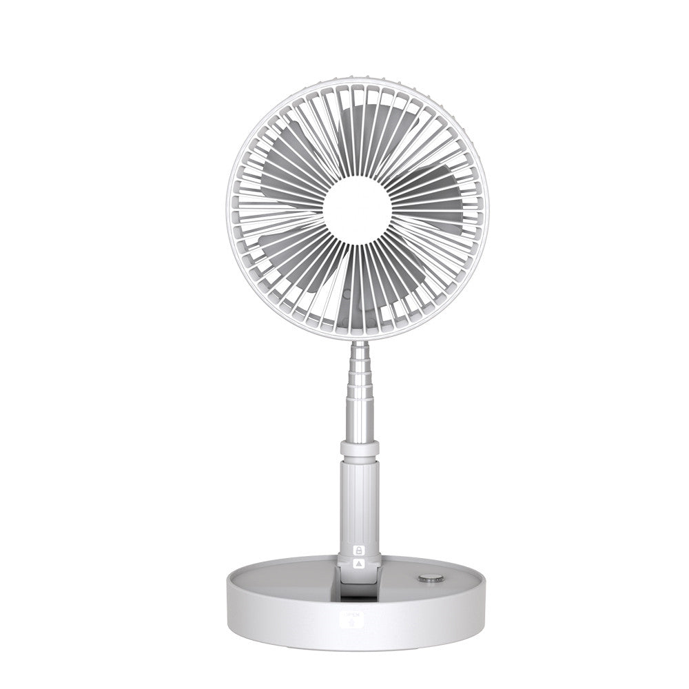 P9S Portable Folding USB Fan Retractable Desk Office Remote Control Timing Electric Fan