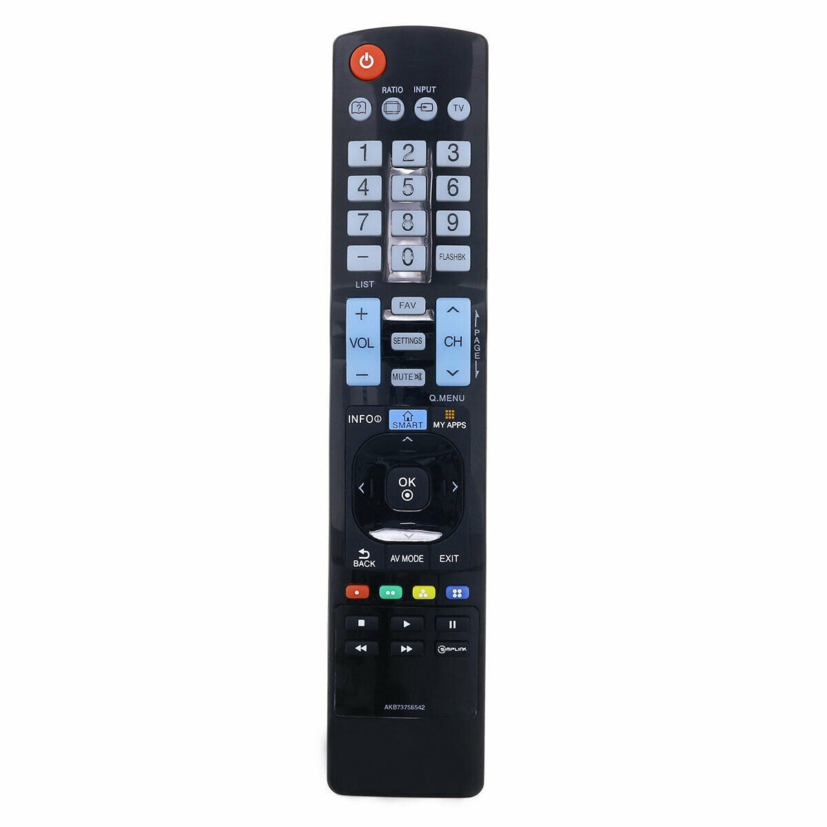 AKB73756542 Smart TV Infrared Remote Control Replacement for LG TVs