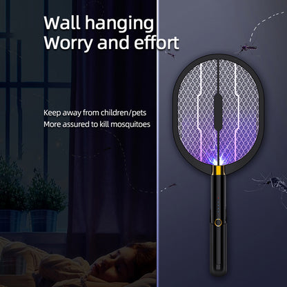 XQN-898 3 in 1 Electric Mosquito Swatter Killer LED Light USB Rechargeable Mosquito Insect Racket Trap Fly Bug Zapper