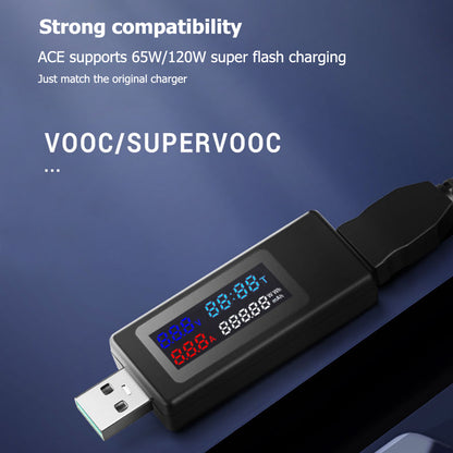 KWS-V30 6-in-1 USB Tester IPS Display DC Digital Voltage Power Timing Capacity Meter Detector