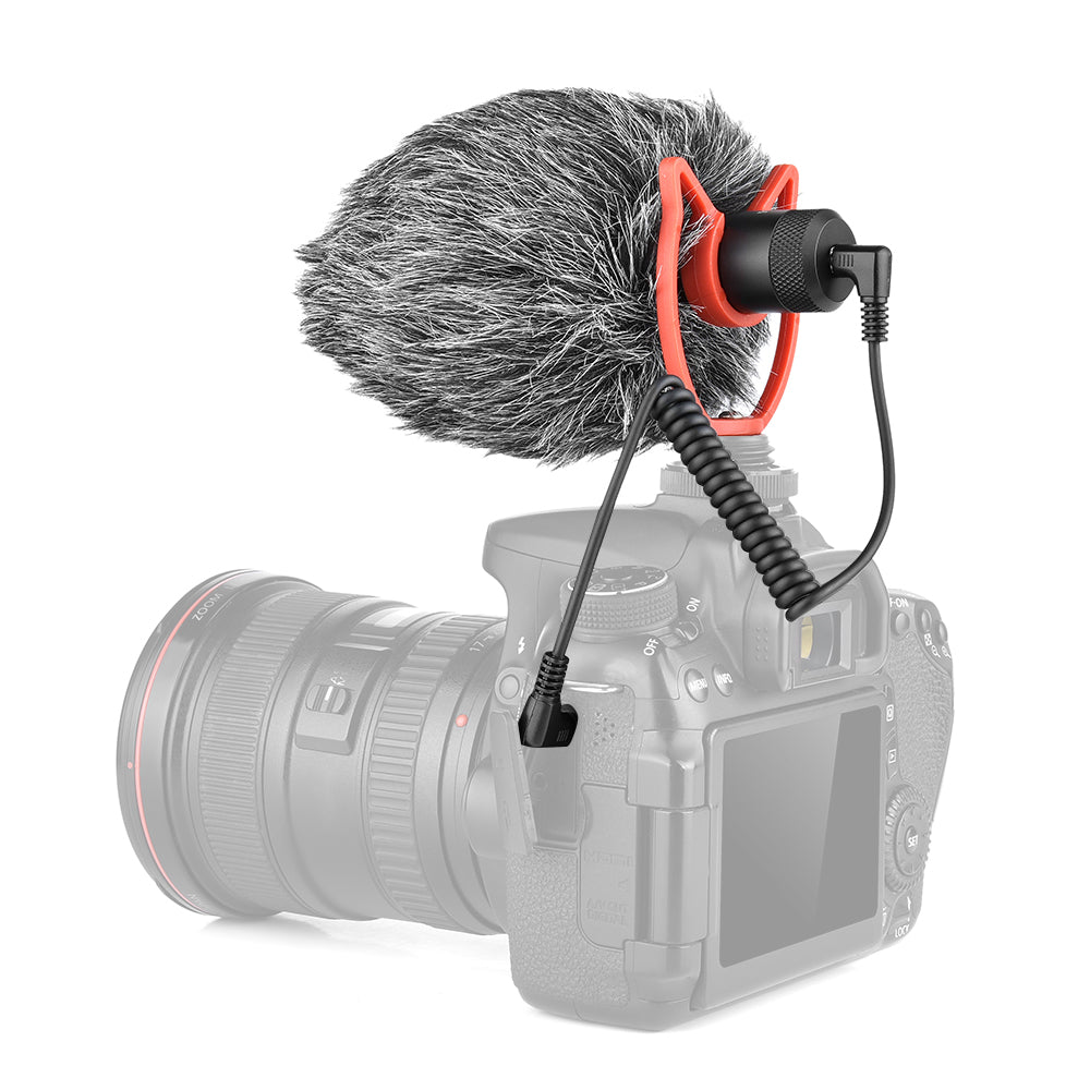 YELANGU MIC10 USB Mini Universal Video Microphone with Windscreen for DSLR Cameras and Smartphones