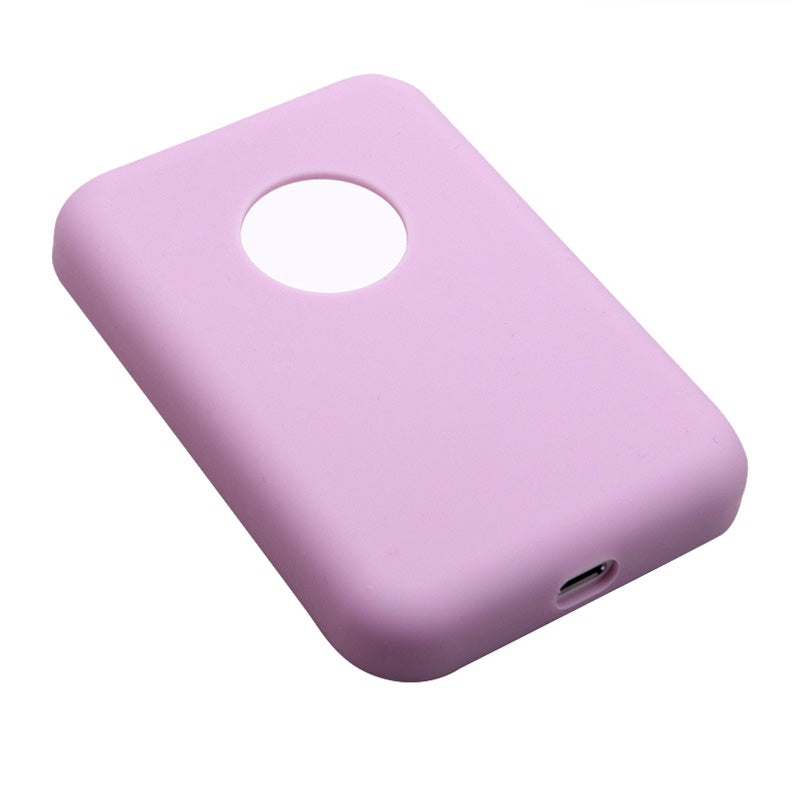 Silicone Anti-slip Anti-drop Protective Cover Case for Apple Compatible with MagSafe External Battery Magnetic Charger