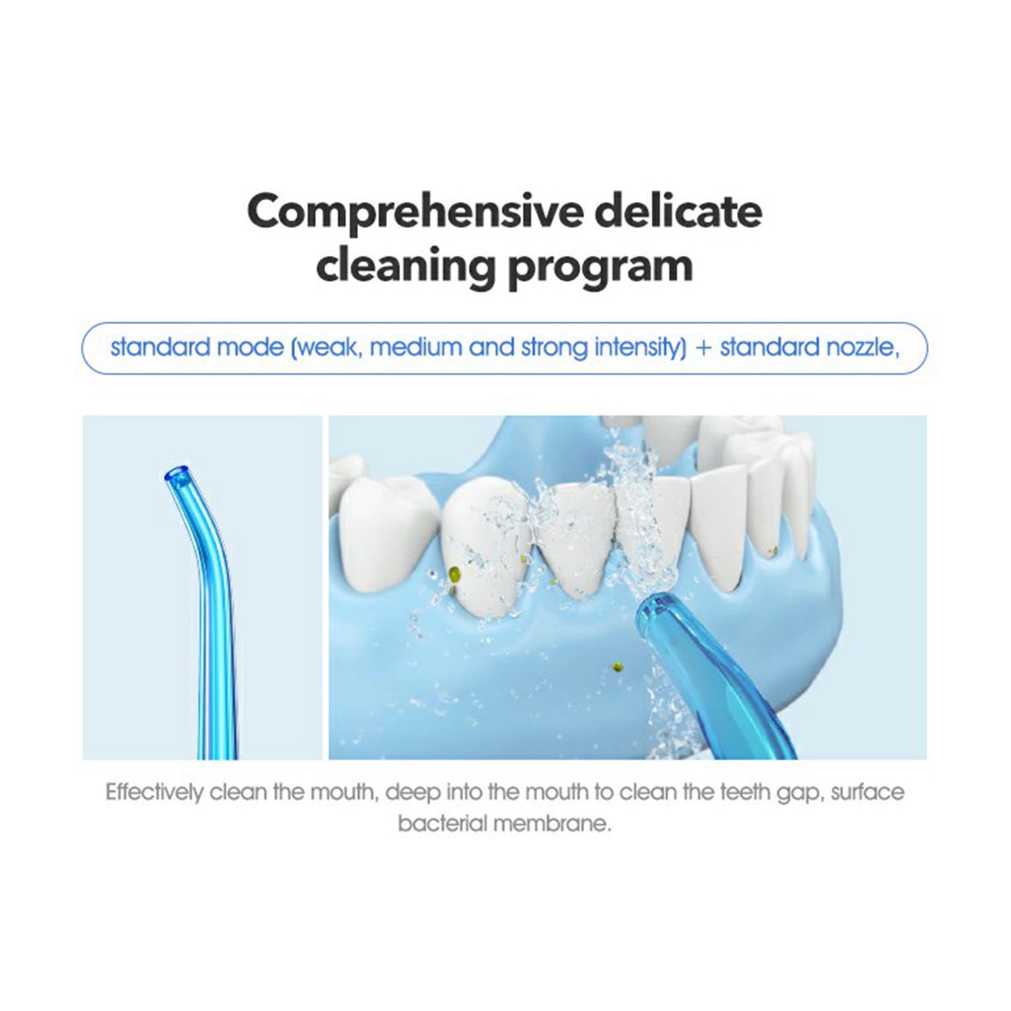 XIAOMIYOUPIN SOOCAS W3 Pro Portable Teeth Cleaner Oral Irrigator Rechargeable Waterproof Toothpick Oral Cleaning Tooth Whitening 360-degree Rotary Nozzle