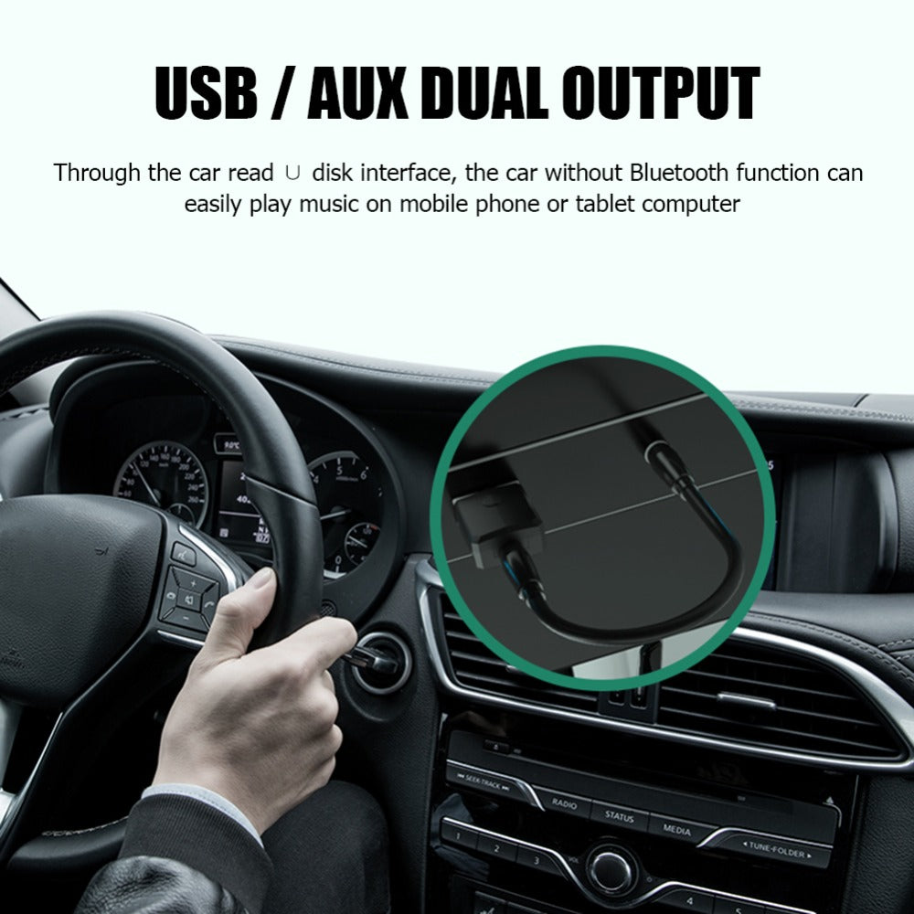 ZF-169S Bluetooth 5.0 Audio Receiver Transmitter 3.5mm AUX Mini Music Wireless USB Adapter for TV Car PC Headphones