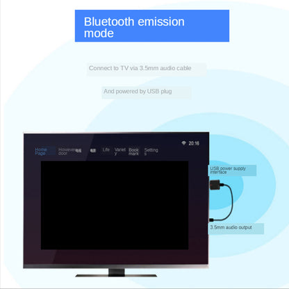 ZF169 Bluetooth Audio Transmitter Receiver Combo USB Bluetooth Audio Adapter for TV/Computer/PC