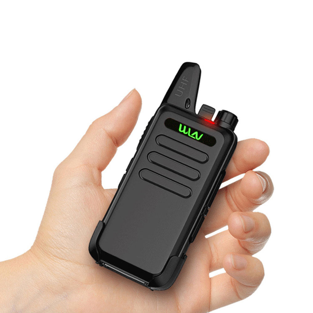 WLN KD-C1 2Pcs/Set Mini Walkie-Talkie Portable Wireless Two Way Radio for Restaurant/Construction Site/Hotel