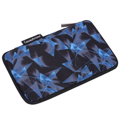 CANVASARTISAN H11-S21 Diamond Pattern Printed Electronics Digital Accessories Polyester Storage Bag Pouch for USB Data Cable Headphone Charger