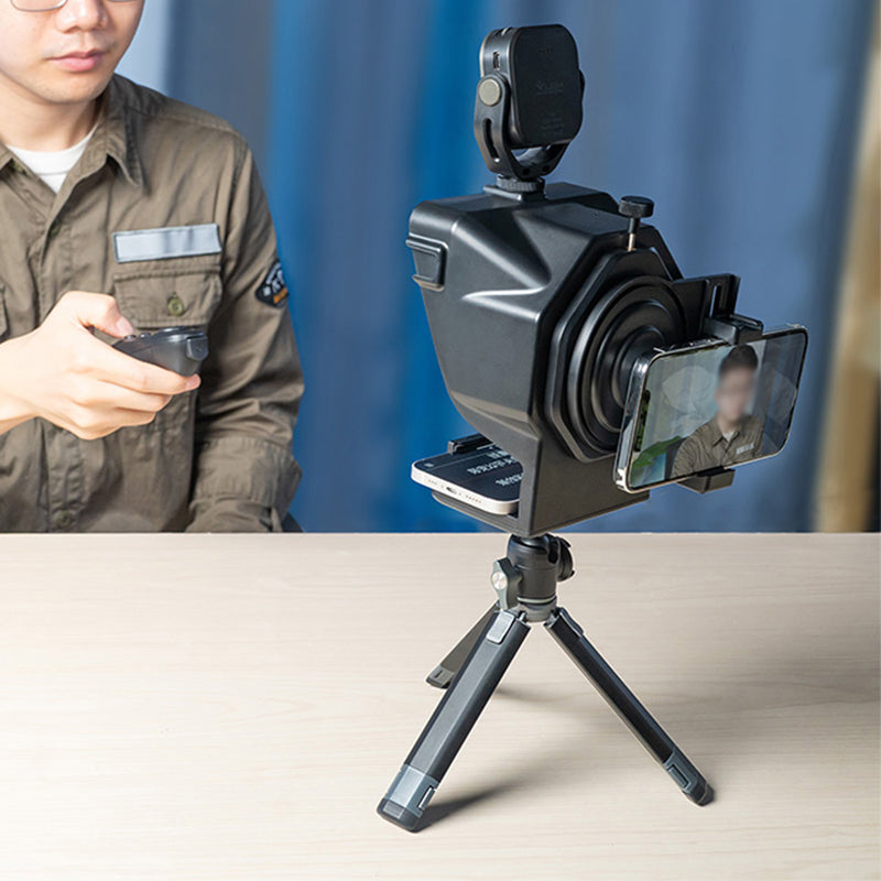 Portable Mobile Phone Teleprompter for Interview Live Streaming Video Recording