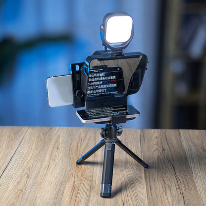 Portable Mobile Phone Teleprompter for Interview Live Streaming Video Recording