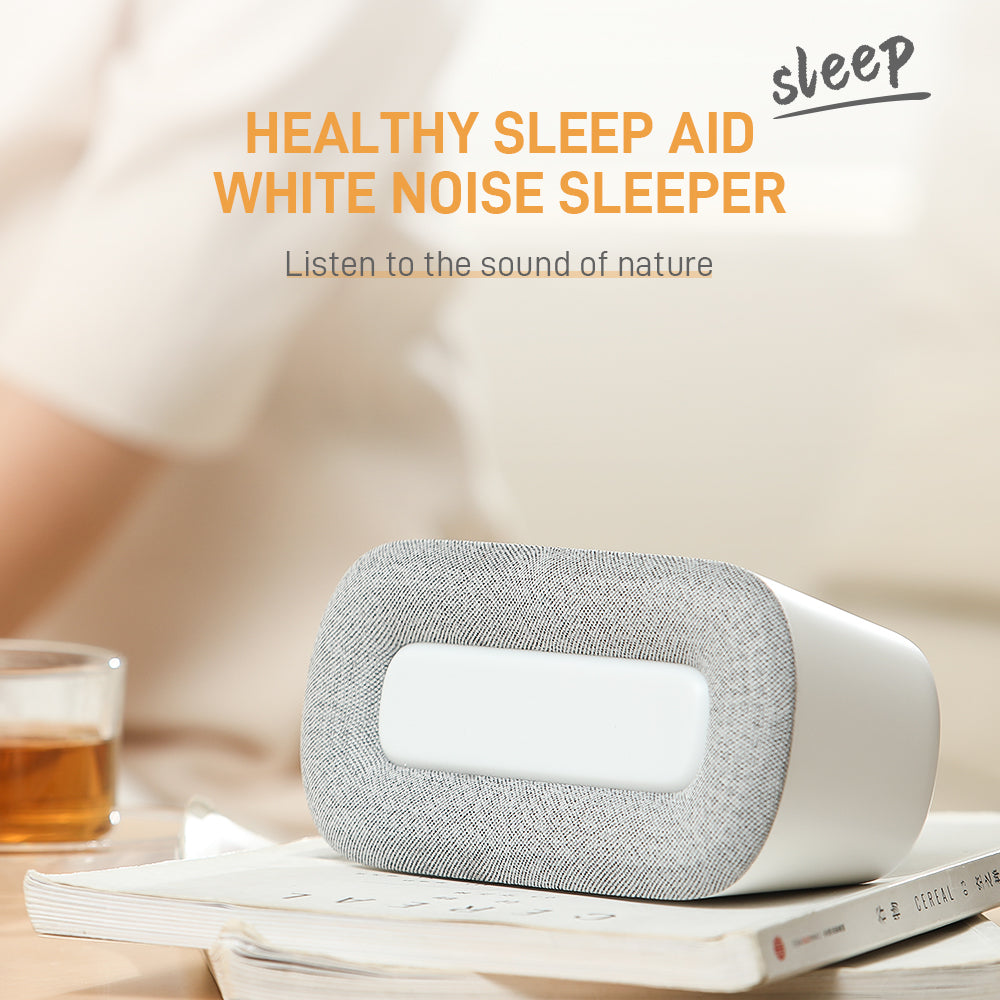 HE-BOO2 White Noise Machine Night Light Portable Sleep Noise Maker Machine 10 Soothing Sounds Machine for Home Office Travel