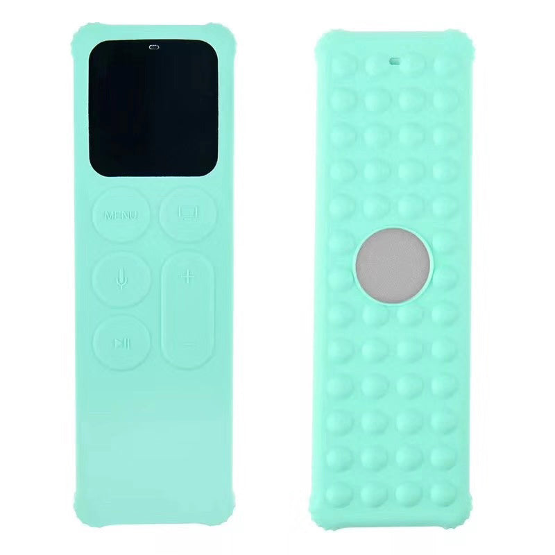 For Apple TV 4 Silicone Anti-drop Remote Controller Cover Anti-slip Protective Sleeve