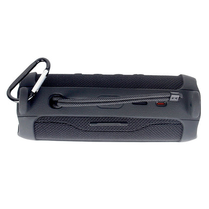 For JBL Flip 6 Silicone Carrying Case Bluetooth Speaker Protective Cover with Shoulder Strap and Carabiner