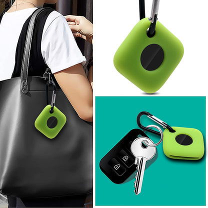 For Tile Mate (2022) Bluetooth Tracker Protective Cover Sleeve Anti-scratch Silicone Case with Anti-lost Buckle