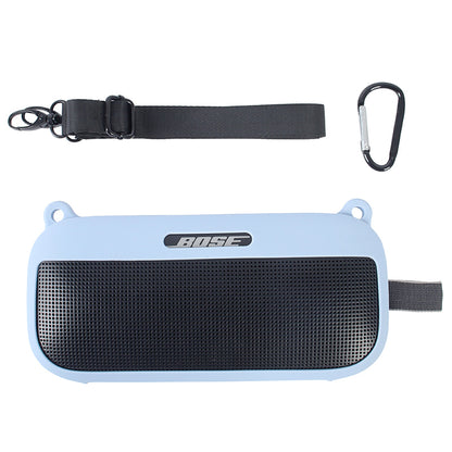 Bluetooth Speaker Protective Case for Bose SoundLink Flex Soft Silicone Case with Shoulder Strap