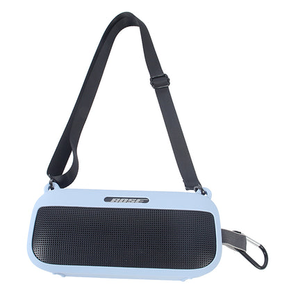 Bluetooth Speaker Protective Case for Bose SoundLink Flex Soft Silicone Case with Shoulder Strap