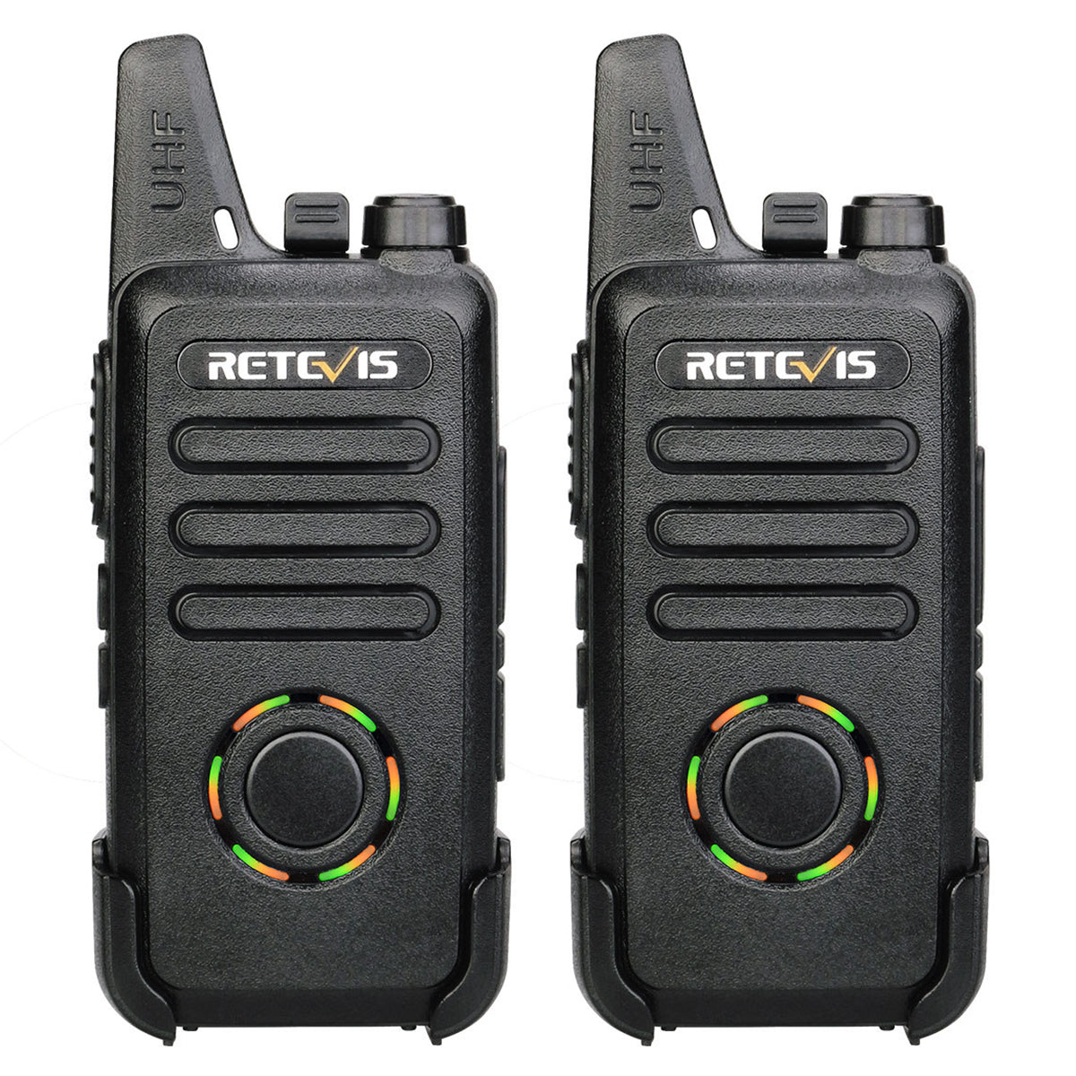 RETEVIS RT22S 2Pcs/Set Mini Walkie-Talkie Portable Wireless Two Way Radio for Restaurant Construction Site Hotel