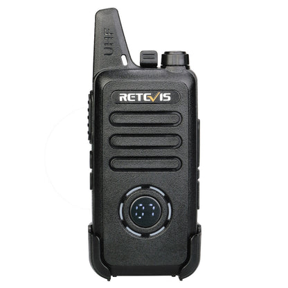 RETEVIS RT22S 2Pcs/Set Mini Walkie-Talkie Portable Wireless Two Way Radio for Restaurant Construction Site Hotel