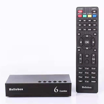 HELLOBOX 6 Combo Set Top Box 1080P Full HD H.265 DVB S2/S2X DVB-T2 DVB-C Satellite Receiver