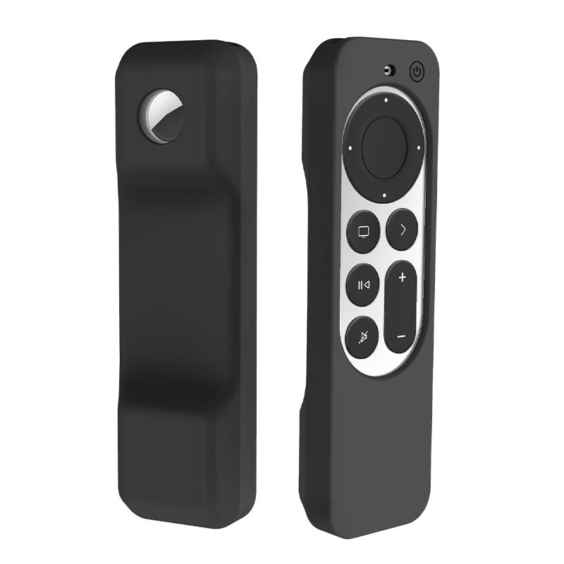 For Apple TV 4K 2021 + AirTag Remote Controller Silicone Case Anti-drop Protective Cover