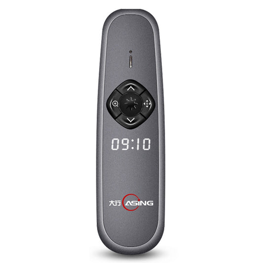 ASING A8 32GB Upgrade 2.4GHz Wireless Presenter Remote Laser Page Turning Pen for PowerPoint Pointer Presentation Clicker with LED Display (Physical Red Light + Digital Laser)