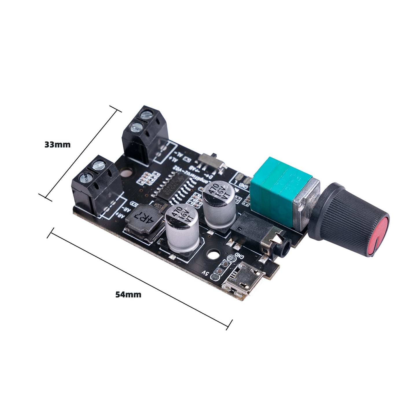 LTK5328 5Wx2 Stereo Amplifier Board Dual Channel Digital Audio Amplifier Module 5V Class D/AB Amplifier