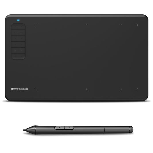 10MOONS G12 Graphics Drawing Tablet Portable Handwriting Board Support Mobile Phone Connection Compatible with Windows/Mac System