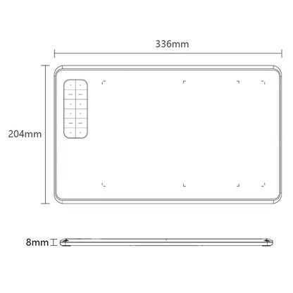 10MOONS G12 Graphics Drawing Tablet Portable Handwriting Board Support Mobile Phone Connection Compatible with Windows/Mac System