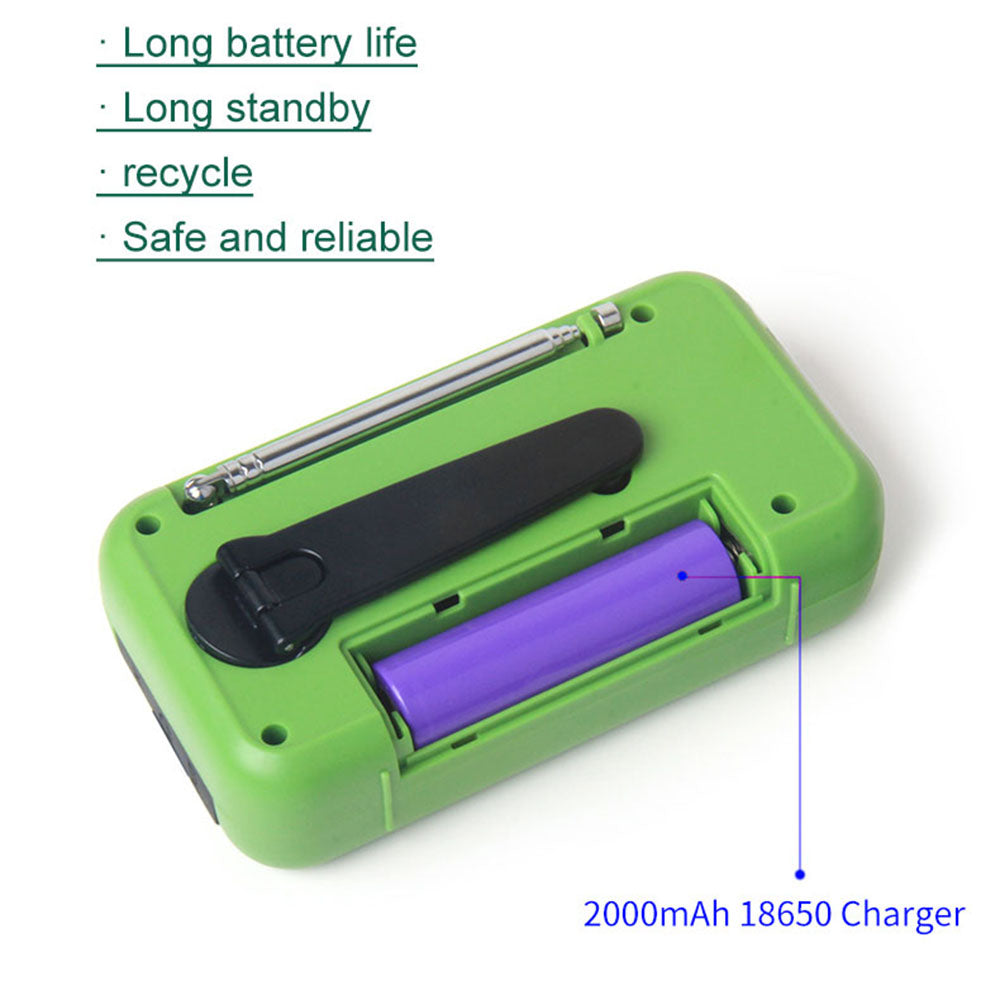 XLN-296 Outdoor Portable Solar Radio Hand-Cranked Flashlight Emergency Charger Power Bank for Mobile Phone