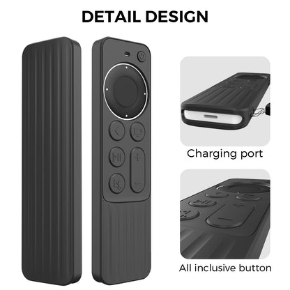 AHASTYLE PT166 Silicone Remote Protective Shell for Apple TV 4K Siri Remote 2021 Shockproof Soft Case Cover